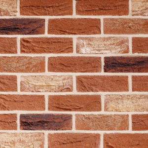 red multi traditional brick slip