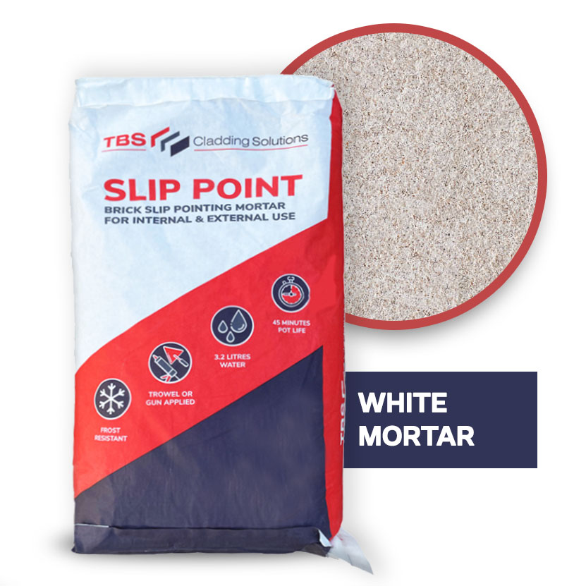Slip-Point White Brick Slip Mortar