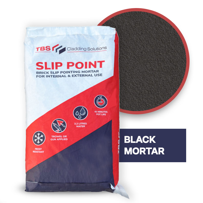 Slip-Point Black Brick Slip Mortar